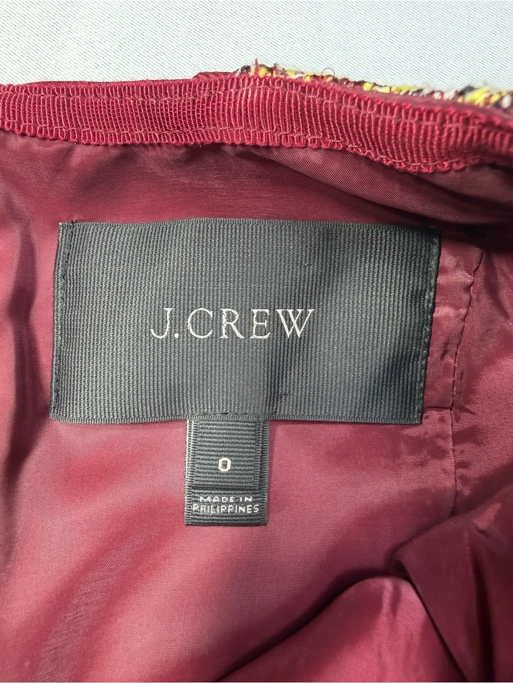 J. Crew Burgundy Multi Marled Fit-and-Flare Mini Dress